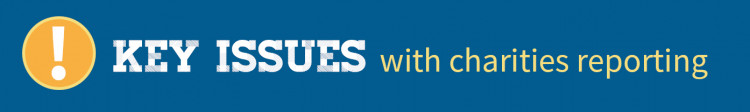 Key issues with charities reporting